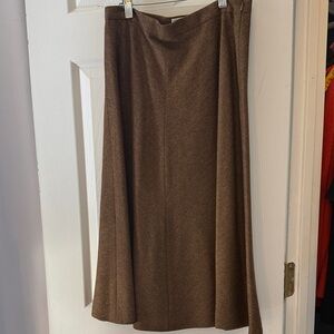 MaxMara Classic Brown A-Line Skirt
